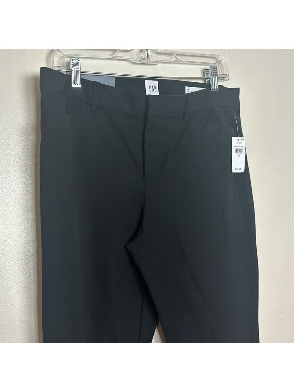 Gap Signature Skinny Ankle Mid Rise Black Trouser Pants in Bi-Stretch Weave - Picture 11 of 15